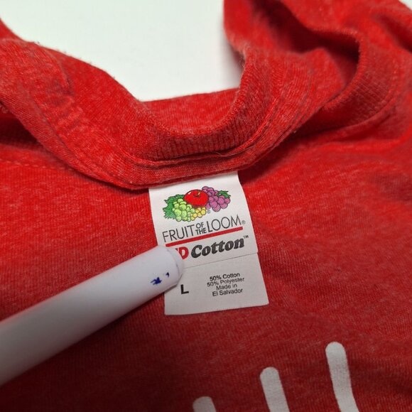 Just Jesus Shirt Red Christ Alone Hope Found Adult Large Religious Church Pray - Picture 4 of 8